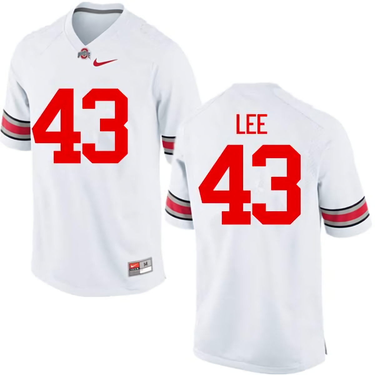 Darron Lee Ohio State Buckeyes Men's NCAA #43 Nike White College Stitched Football Jersey ALB6856TO